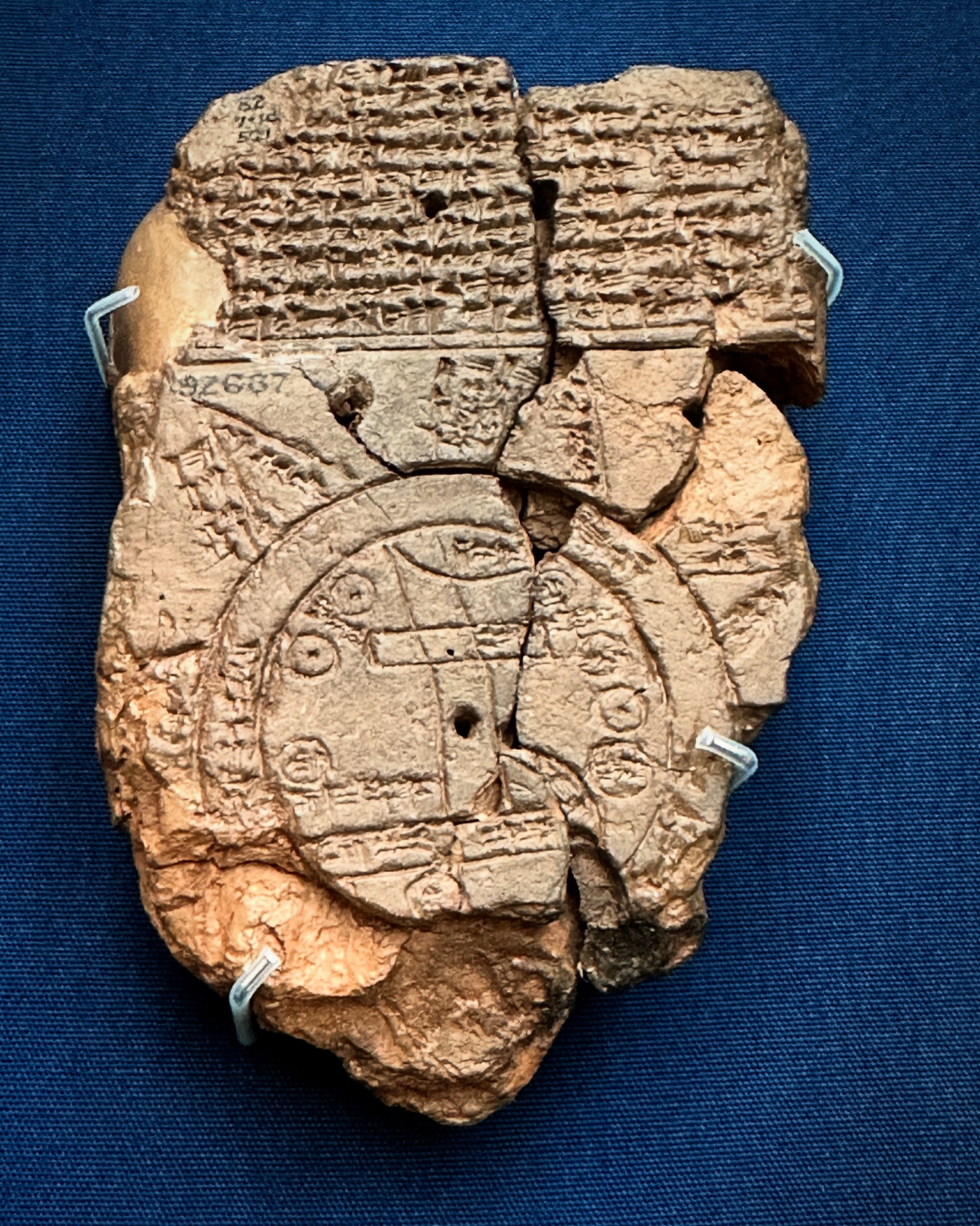 Babylonian World Map Imago Mundi cuneiform tablet in the British Museum
