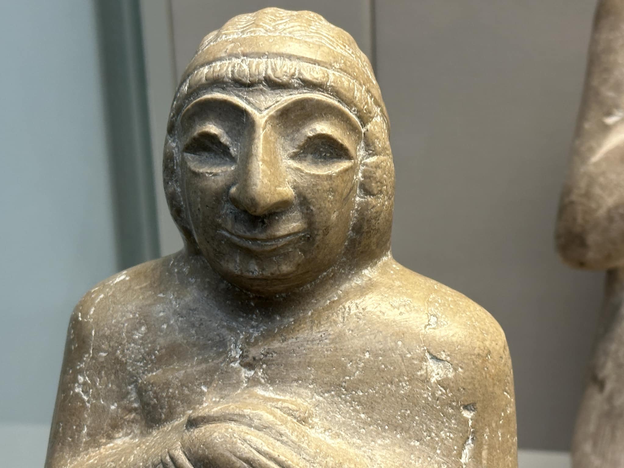 Ancient 4,000-year-old statue in the British Museum