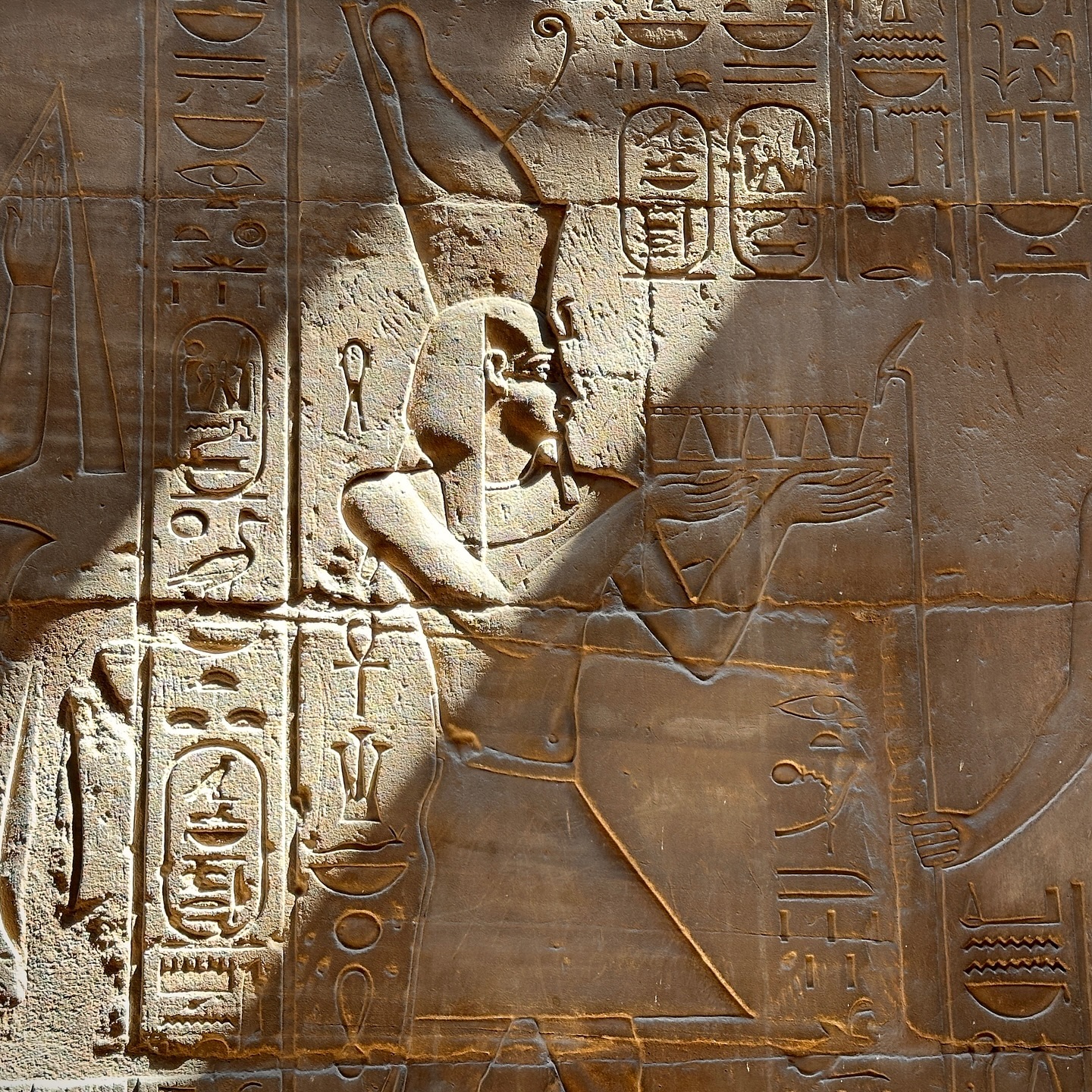 Alexander the Great depicted as pharaoh at Luxor Temple