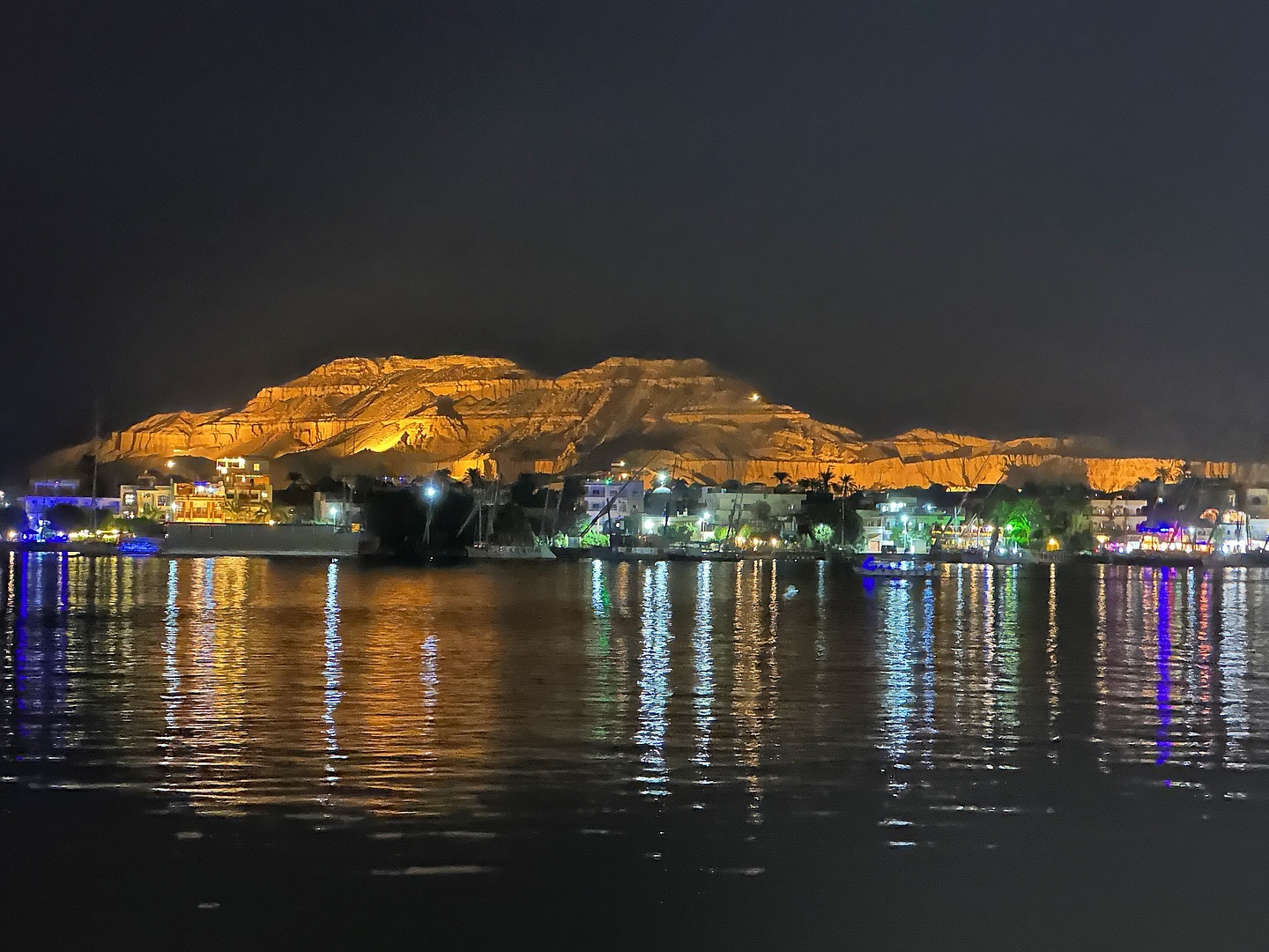 Luxor Egypt at night