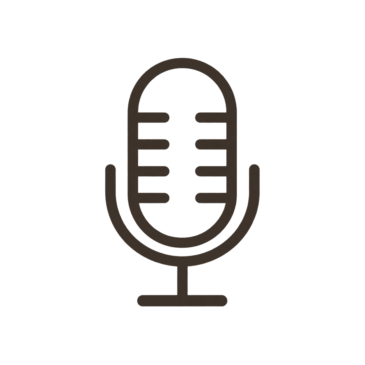 Microphone icon representing years speaking and teaching