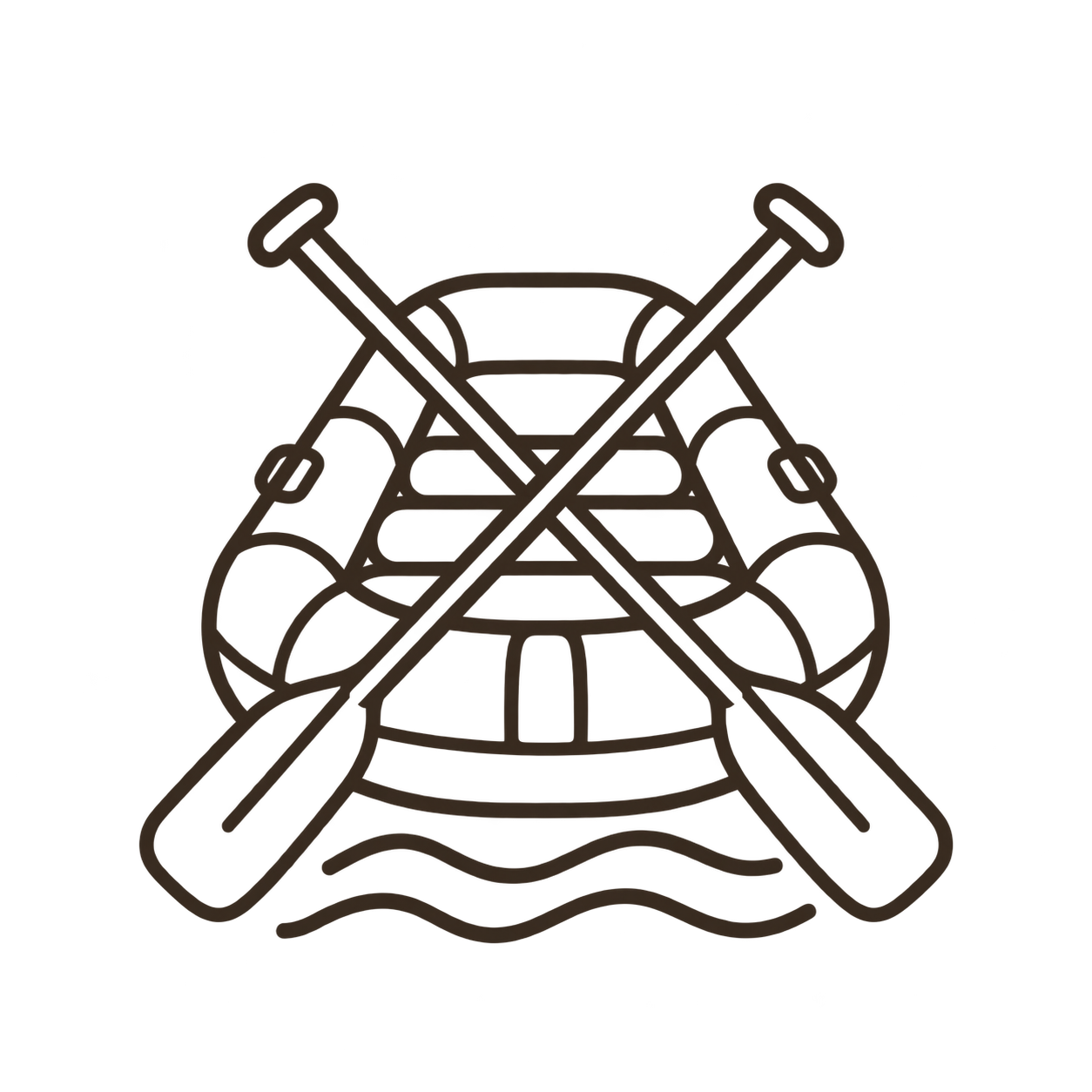 Raft icon representing multi-day river expeditions