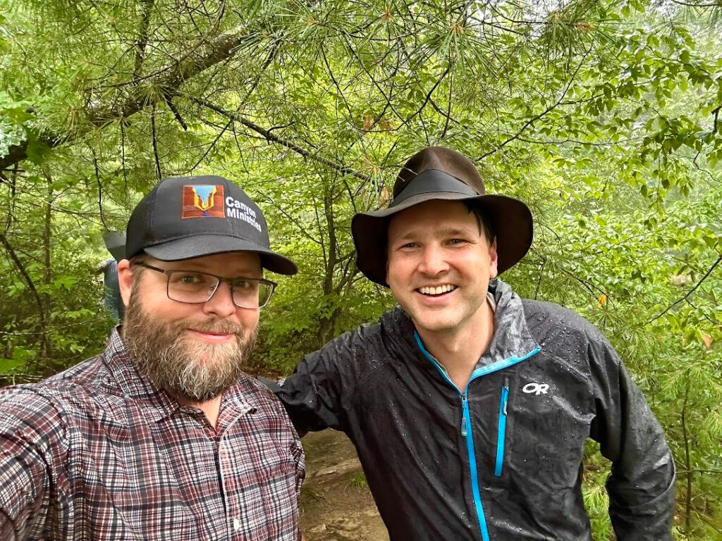 Nate Loper with David Rives Nate Loper with David Rives during an outdoor field visit